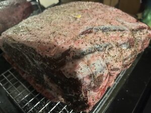 prime rib ready for the oven