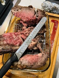 prime rib sliced
