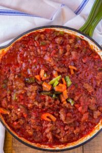sausage and peppers sloppy joes