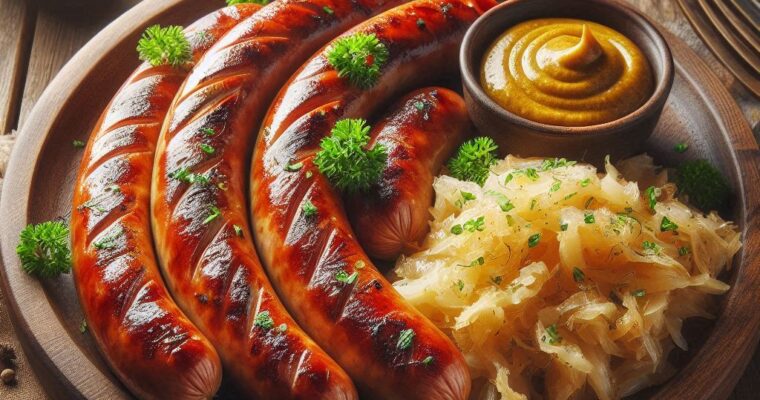 Grilled Polish Sausage and Sauerkraut