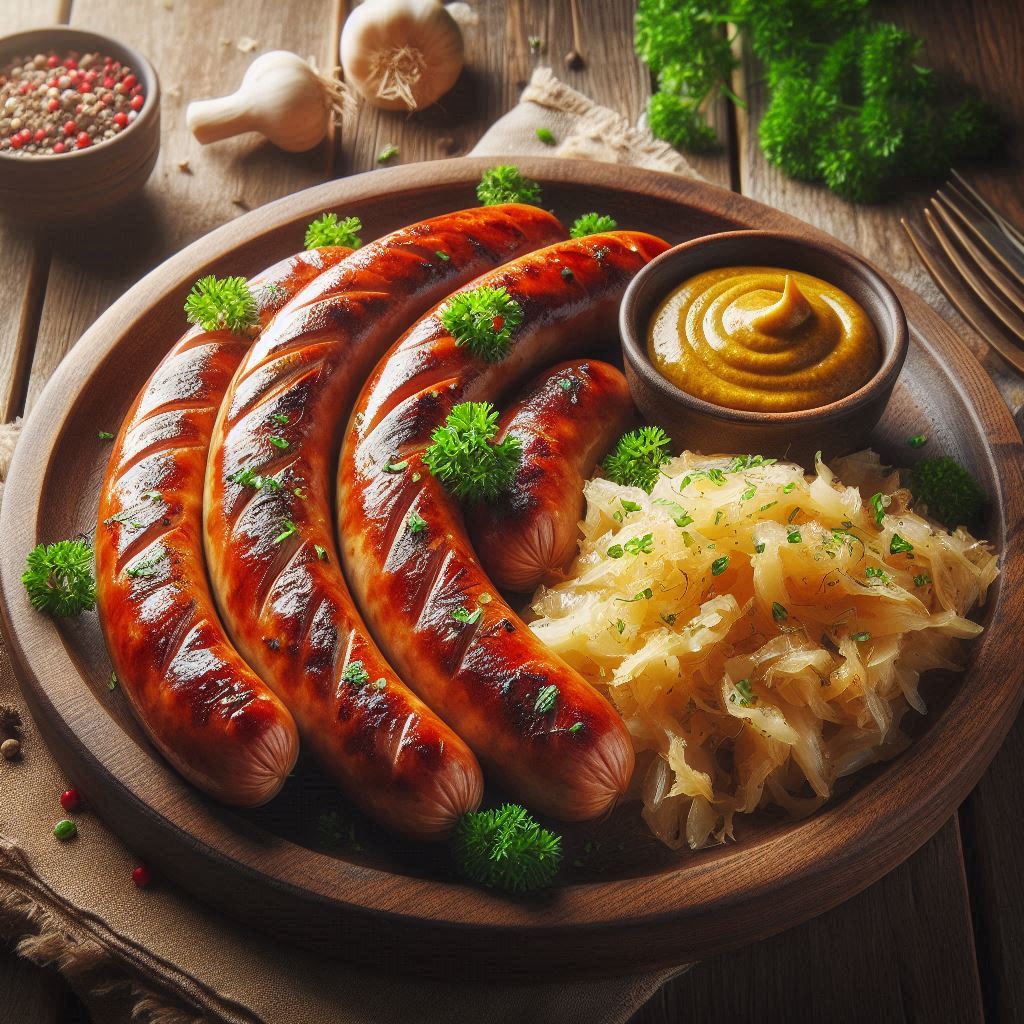 Grilled Polish Sausage and Sauerkraut