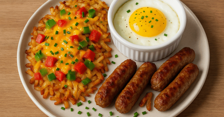 AIR FRYER SAUSAGE & EGG BREAKFAST