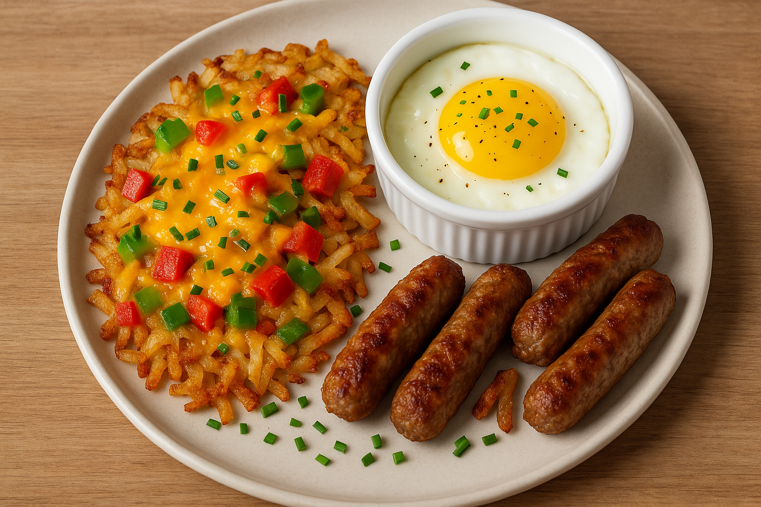 AIR FRYER SAUSAGE & EGG BREAKFAST