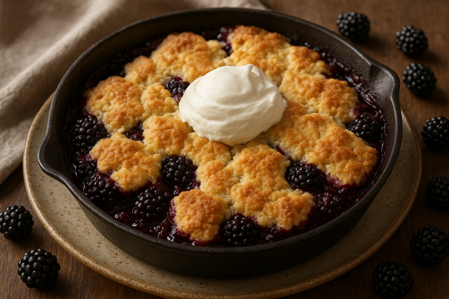 BLACKBERRY COBBLER