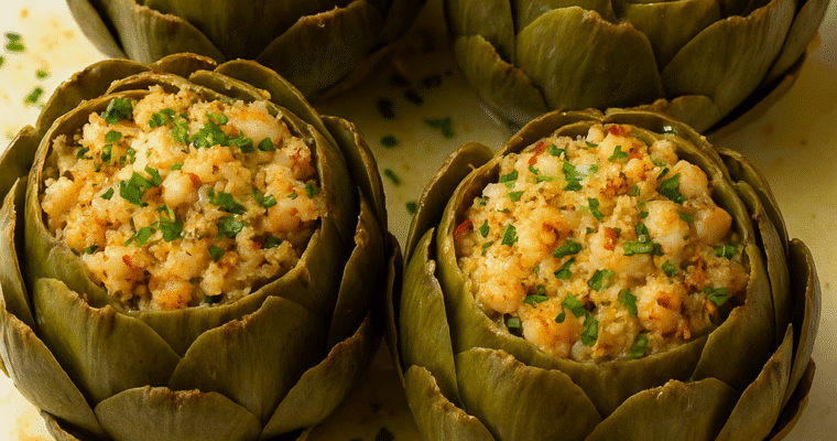 SHRIMP STUFFED ARTICHOKES