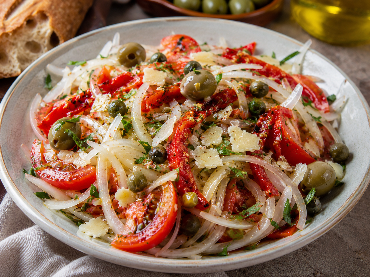 Spanish Tapas Sweet Onion Salad (Ensalada de Cebolla Dulce)